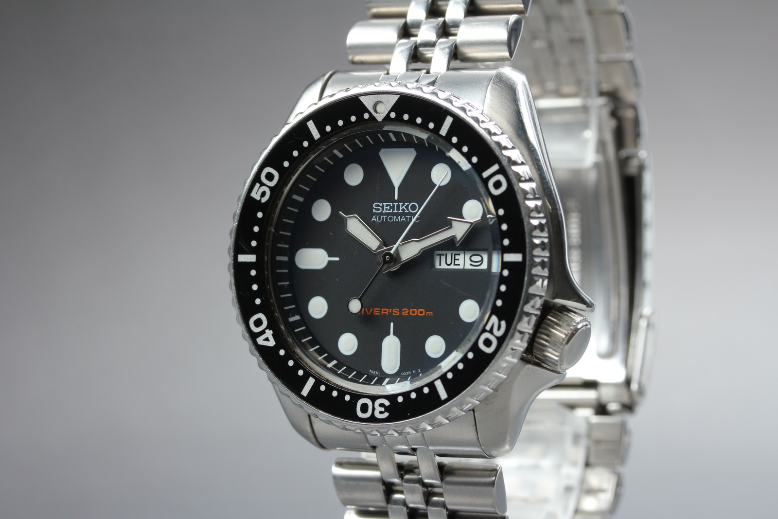 [Near MINT] Seiko SKX007 Black Boy 7S26-0020 Diver’s Automatic Watch From JAPAN