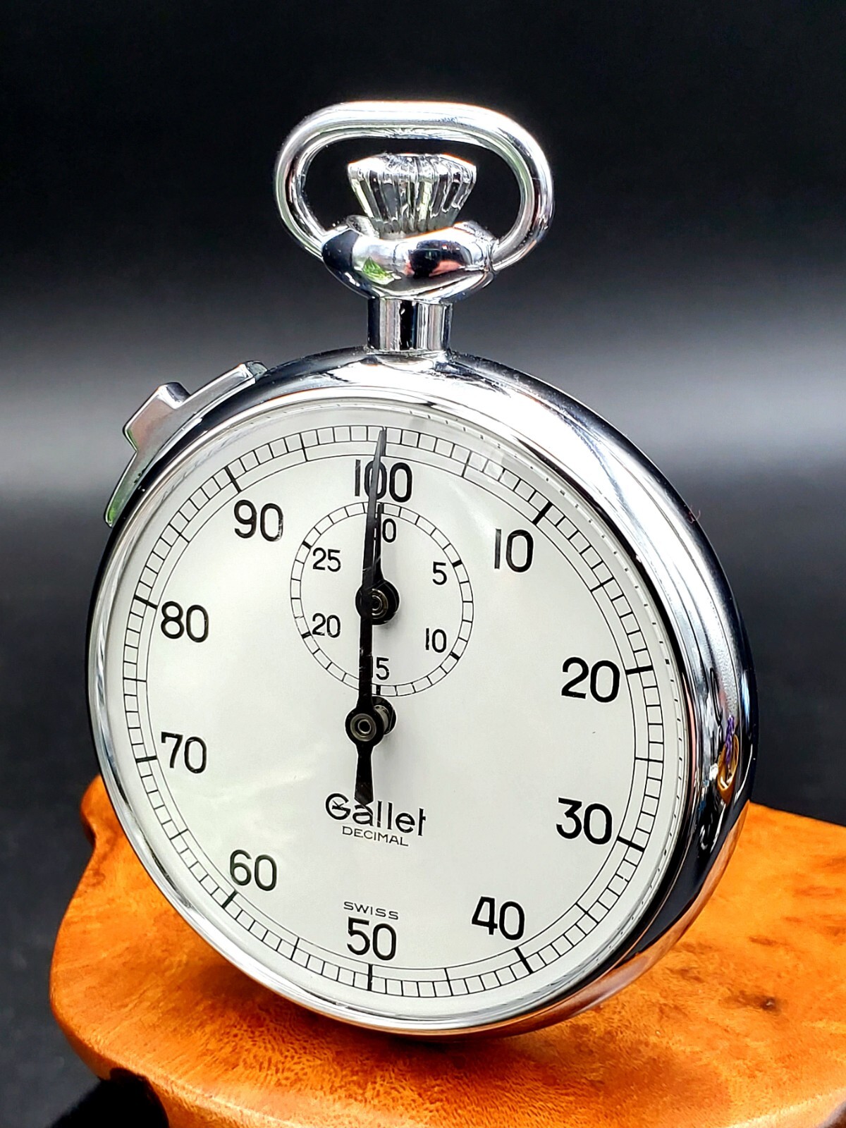 Vintage Gallet Racing Mechanical Timer W/ Original Box – Just Serviced !!