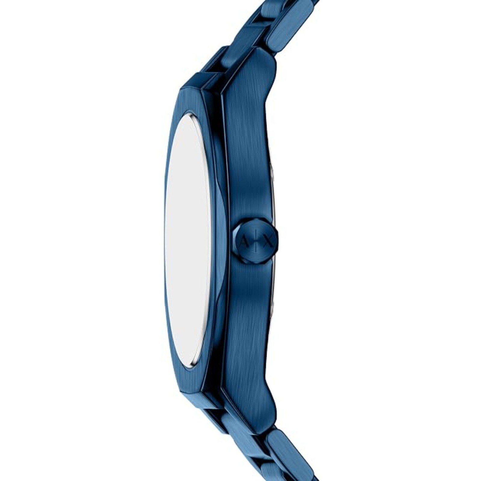 Armani Exchange Men’s Watch Sync Quartz Blue Dial Steel Bracelet Day-Date AX4299