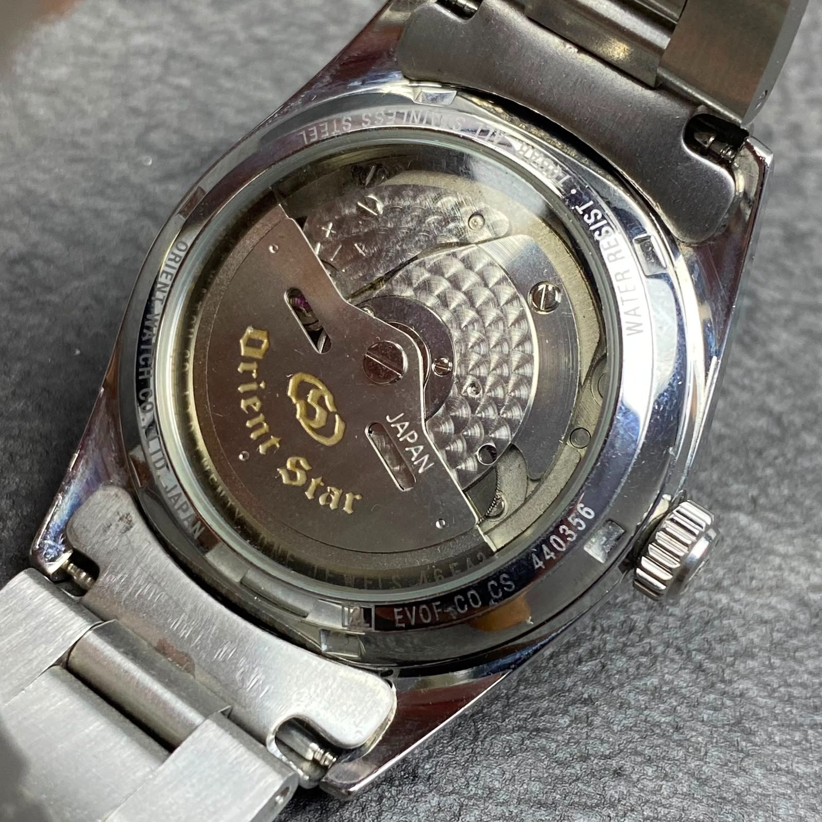 Rare ORIENT STAR President Automatic EV0F-C0 Black Dial Men’s Watch Vintage