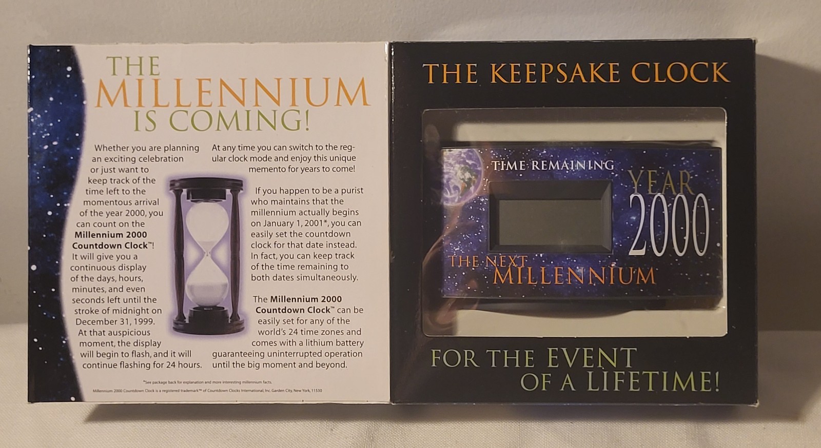2000 The Millennium Challenge Official Countdown Watch To 2000