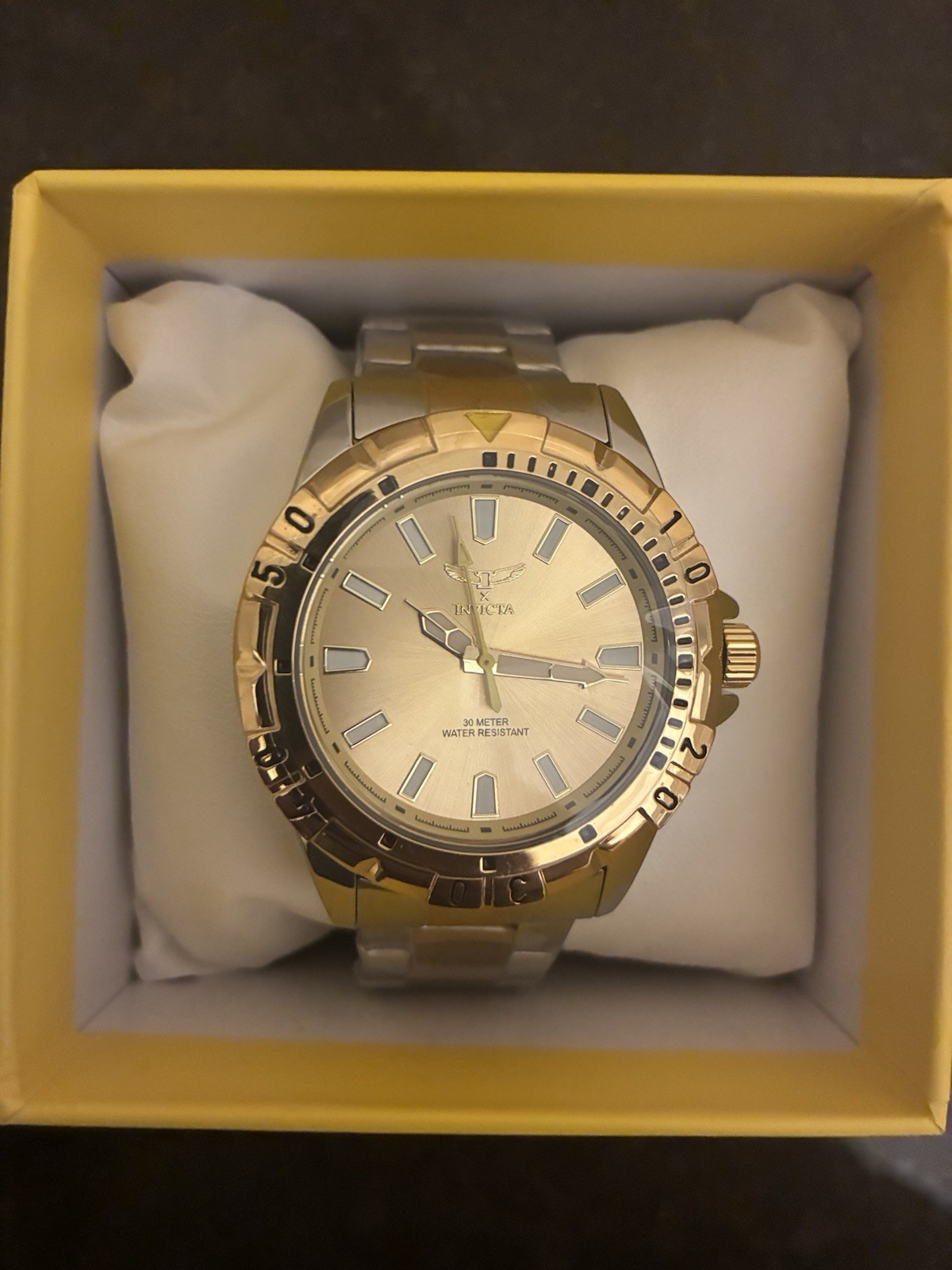 Invicta I-Force Men’s Quartz Two-Tone Gold/Silver Watch, 42mm, 30m