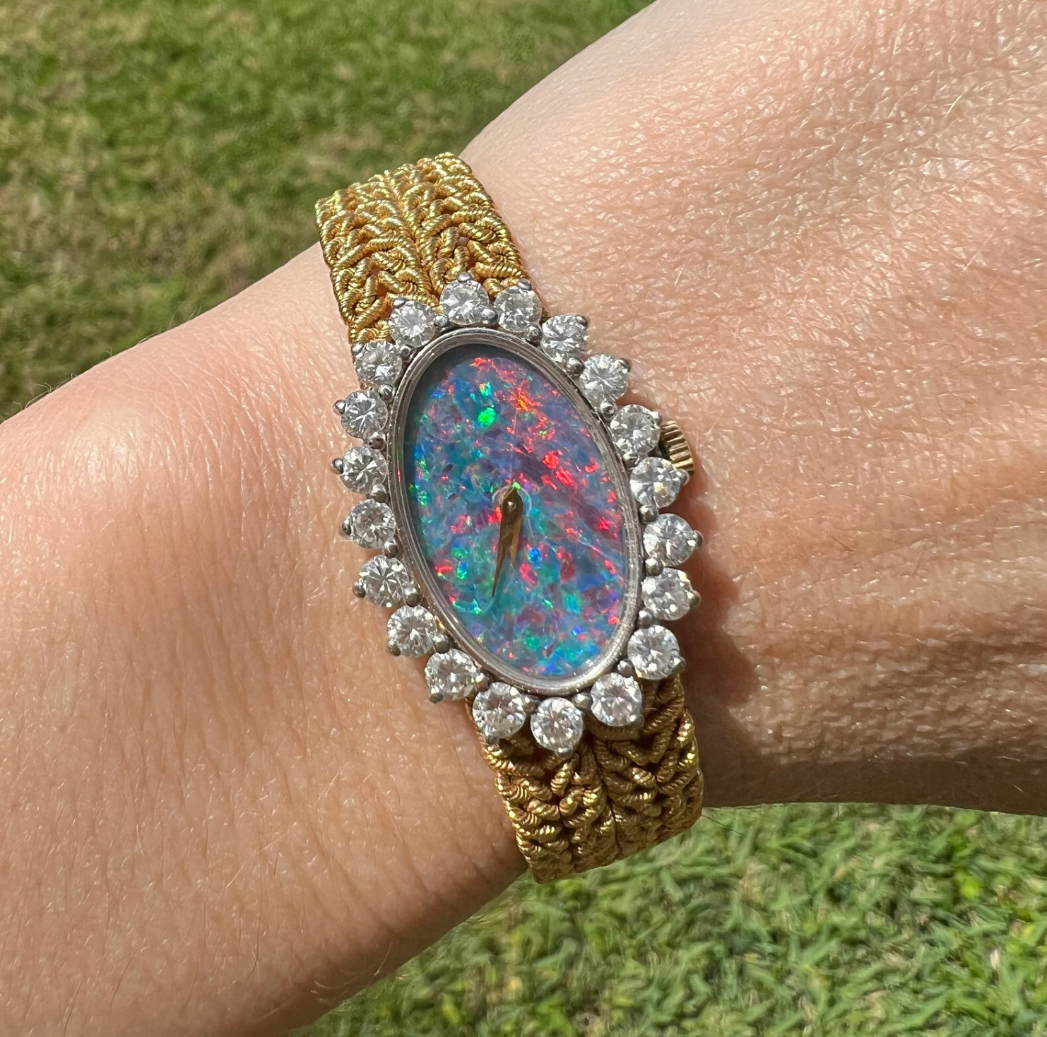 18k Chopard Opal Diamond Watch