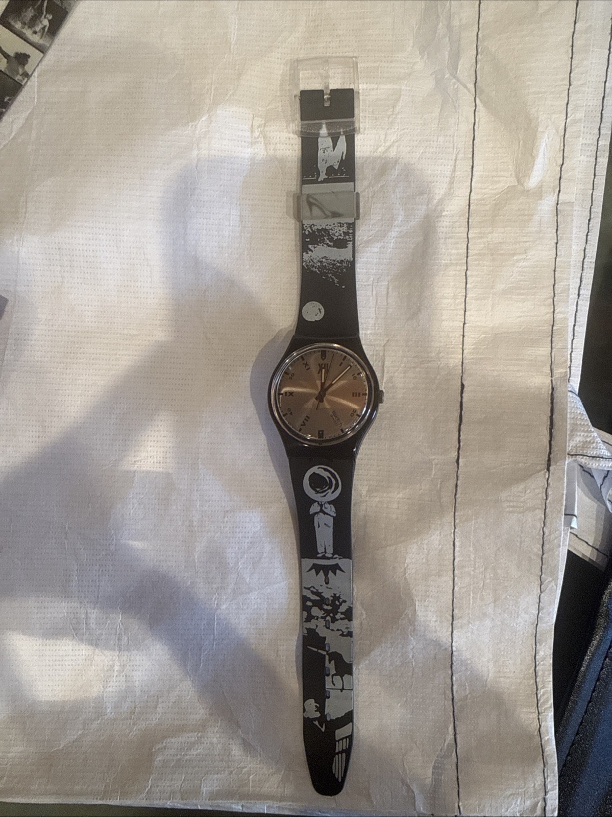 SWATCH WATCH STANDARDS 1989 – GB128 – ECLIPSES – RARE In Original Case Band Dmg