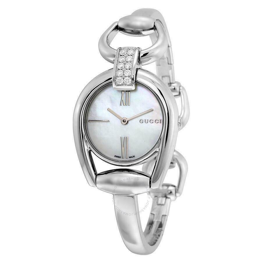 GUCCI YA139504 Horsebit Collection 139.5 Mother of Pearl Dial Ladies Watch $1795