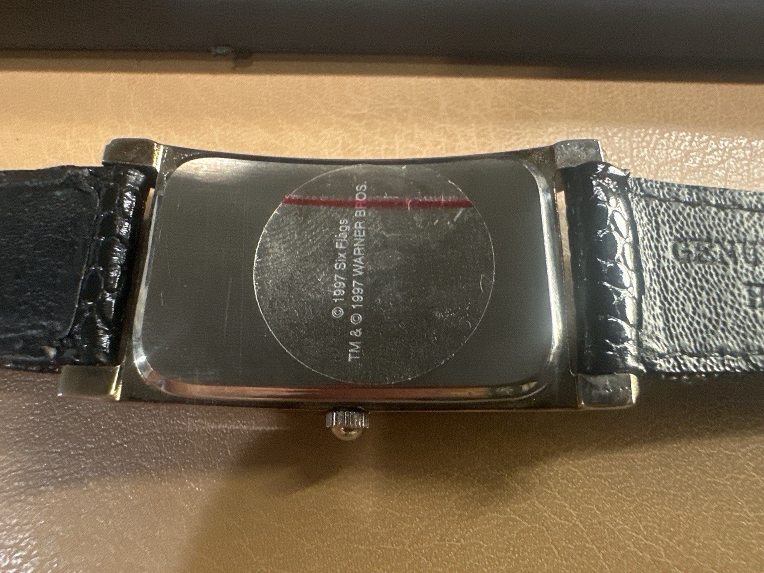 1997 Six Flags Warner Bros Pedre Quartz Watch w/ Box Runs Excellent
