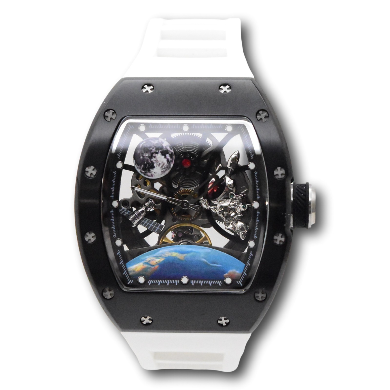 Invicta S1 Rally Interstellar Automatic Men’s Skeleton Dial Watch White 49010
