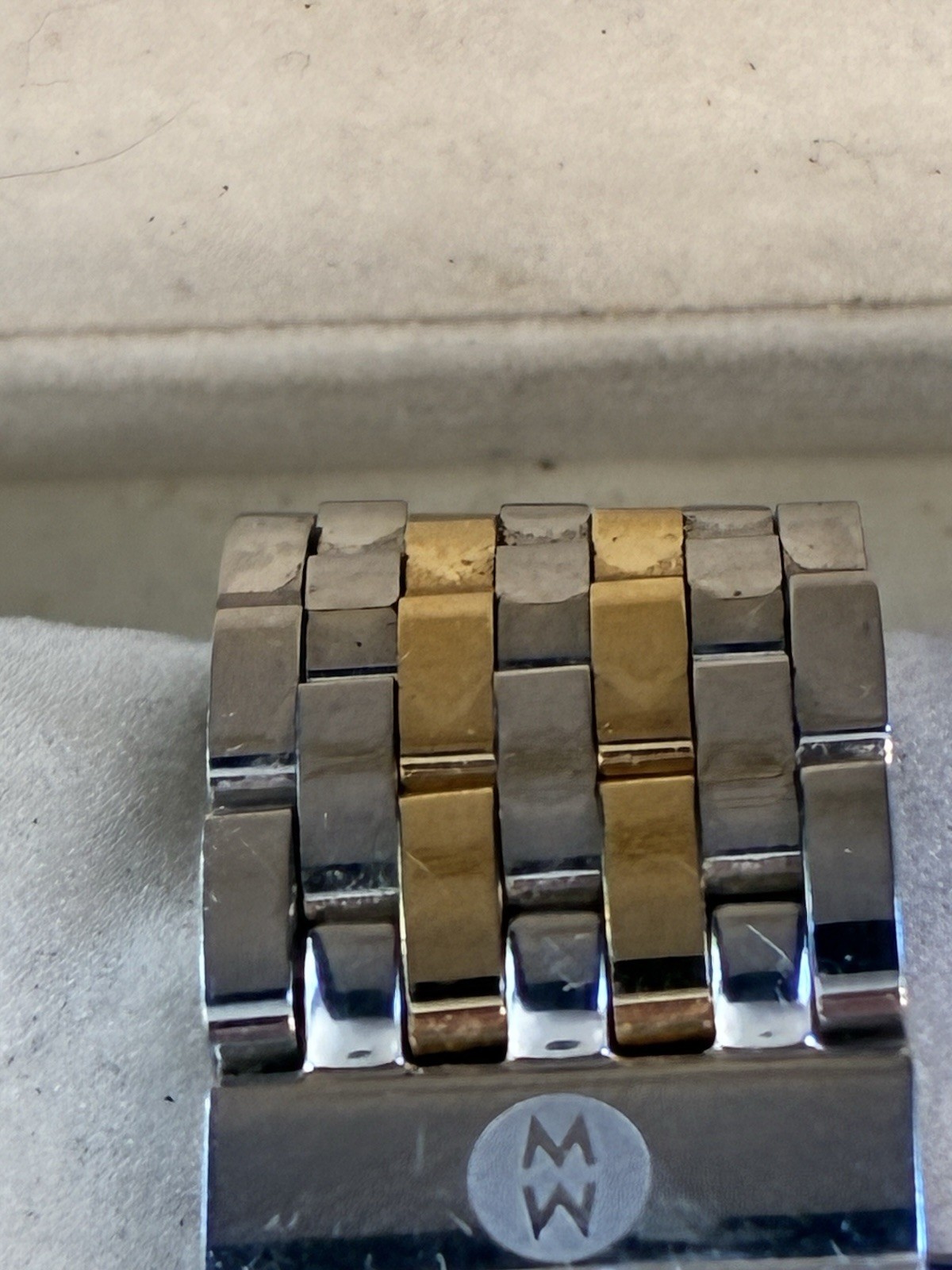 Michele Deco MOP Diamond Dial Two-Tone Steel Ladies Watch (MWW06A000779)
