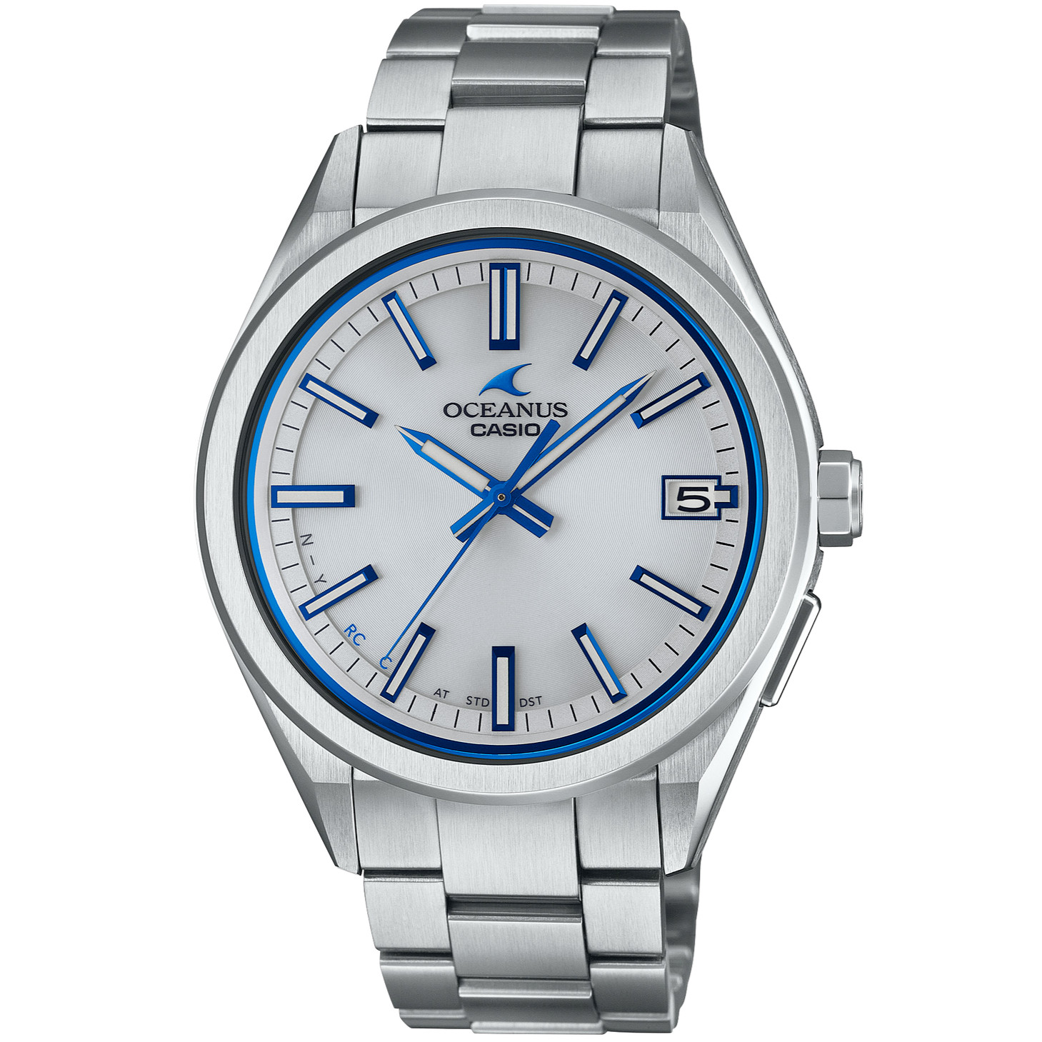 CASIO OCEANUS OCW-T200S-7AJF White Evaporated Dial Bluetooth Solar Men’s Watch