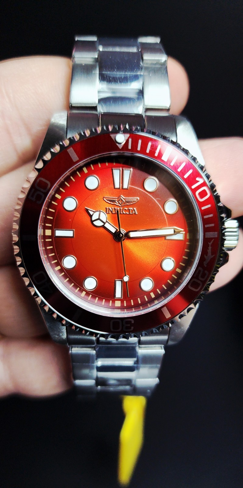NEW Invicta Red Pro Diver 43mm Red/Silver Watch FREE GIFTS & SAME DAY SHIPPING