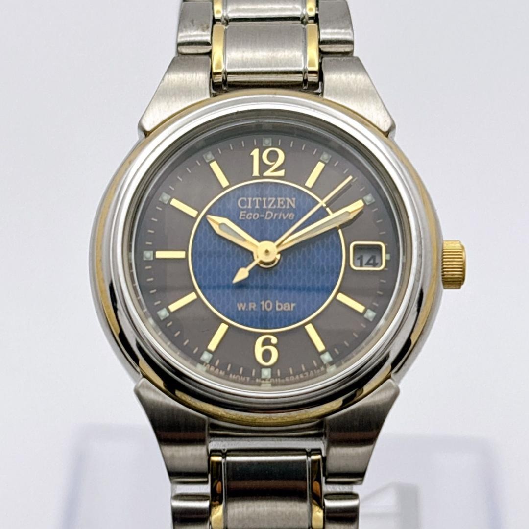 [Excellent Condition] Citizen Eco-Drive Women’s Solar Watch, Blue Dial, 359