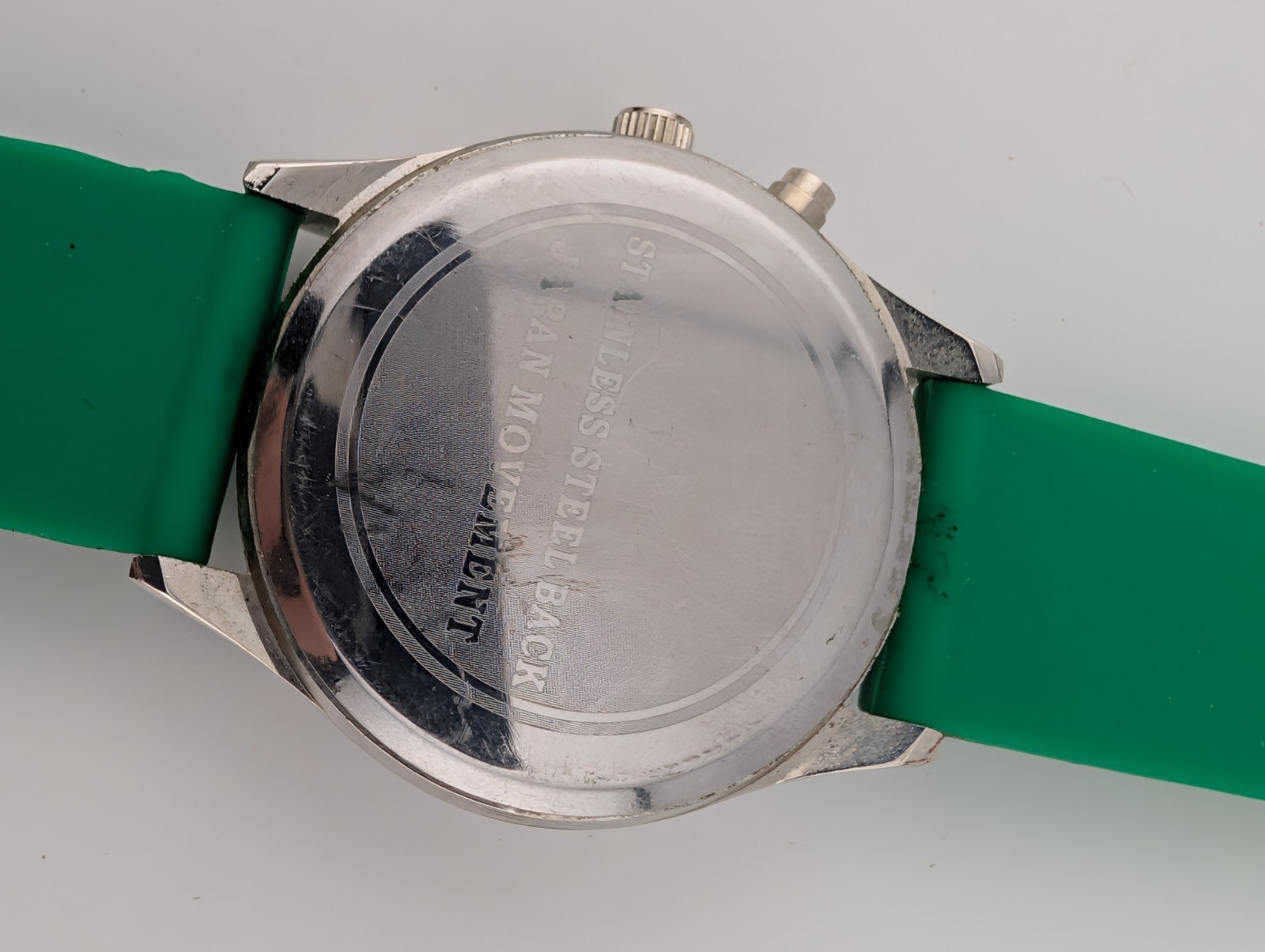 Christmas Tree Multicolor Light Up Dial Green Silicone Band- New Battery