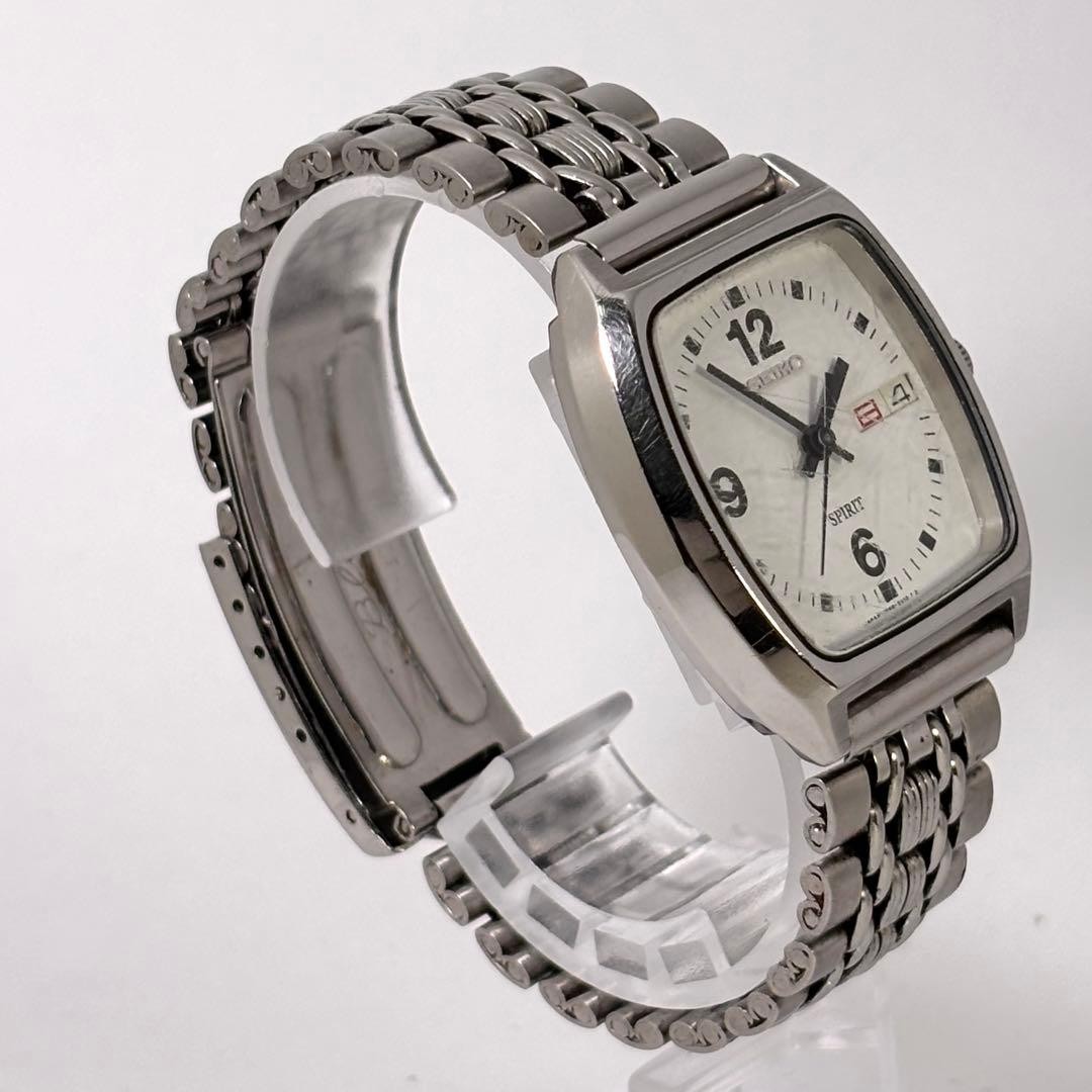 [Working Condition, New Battery] Seiko Spirit Vintage Watch, Tonneau Shape Wrist