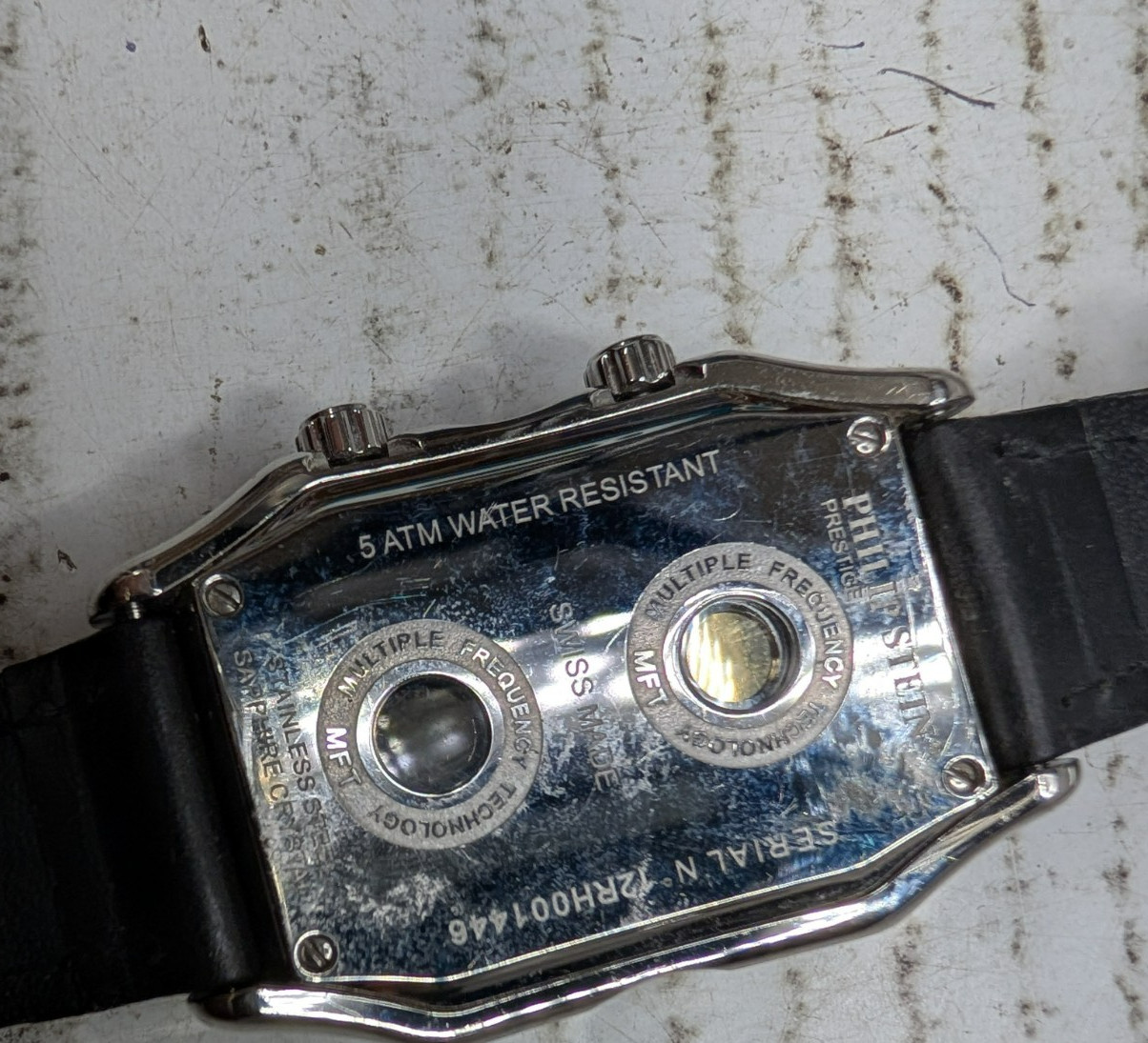 Philip Stein Prestige Teslar Multiple Frequency Watch -Works- Runs- Keeps Time