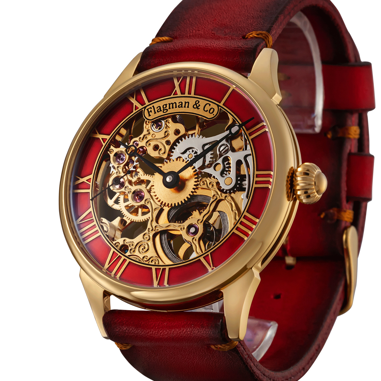 Handmade Skeleton Watch, Artisan watch, Mechanical watch, Unisex watch