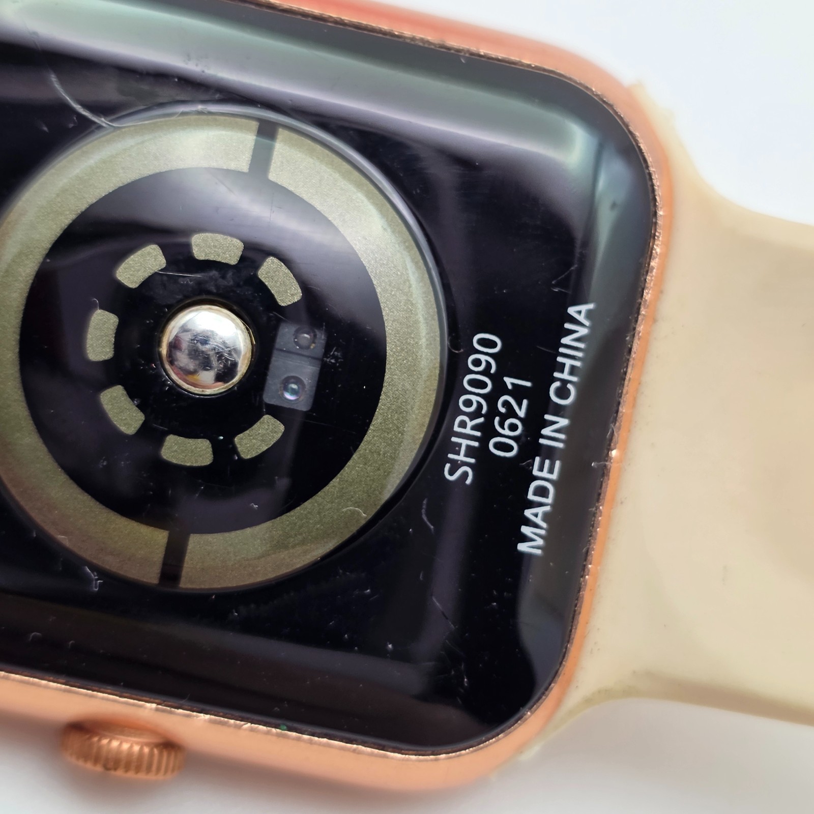 Accutime Sharp Smart Watch Rose Gold Beige Band SHR9090 Untested