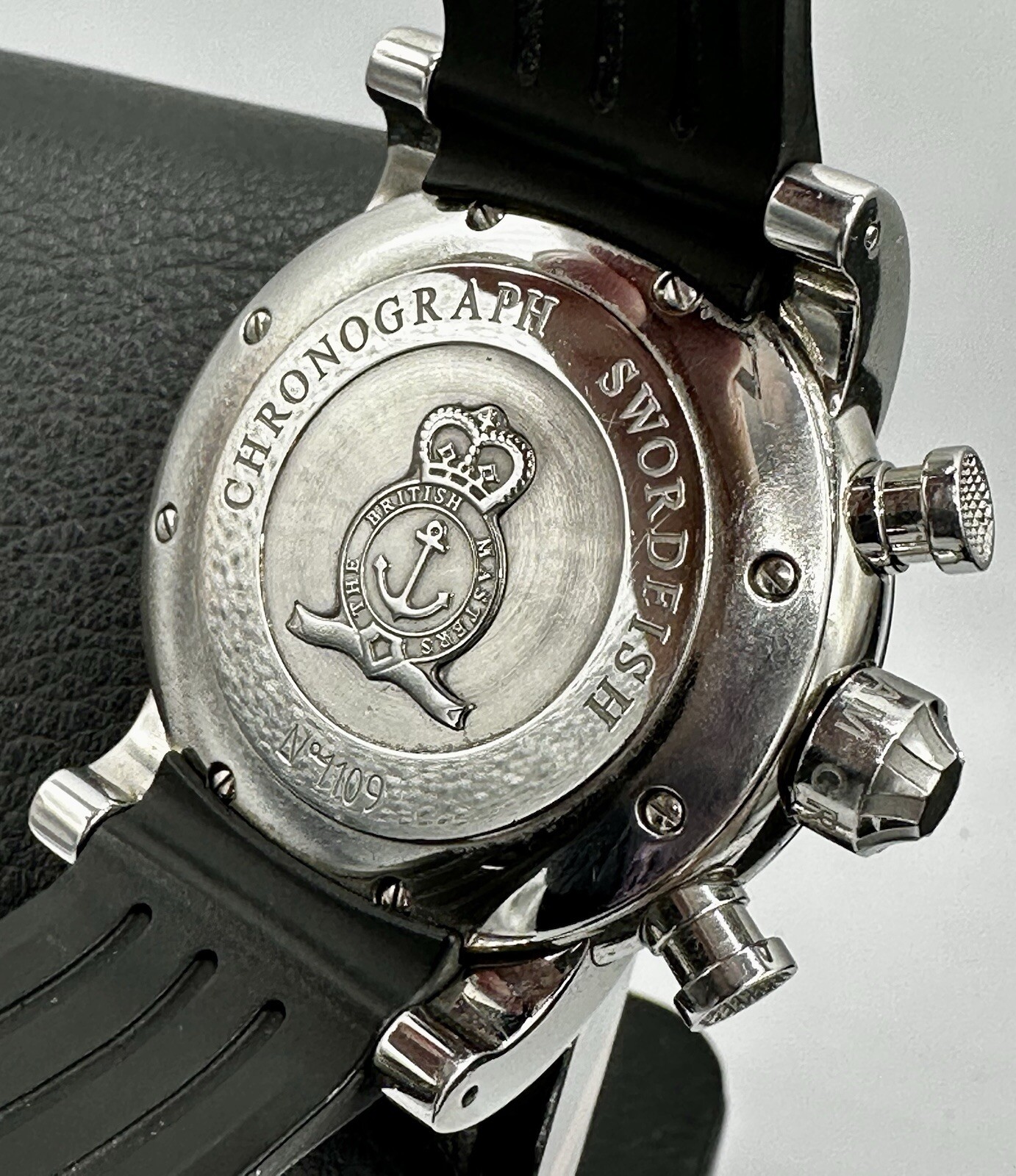 GRAHAM SWORDFISH SILVER KNIGHT LEFT VERSION SWISS AUTOMATIC CHRONOGRAPH 46MM