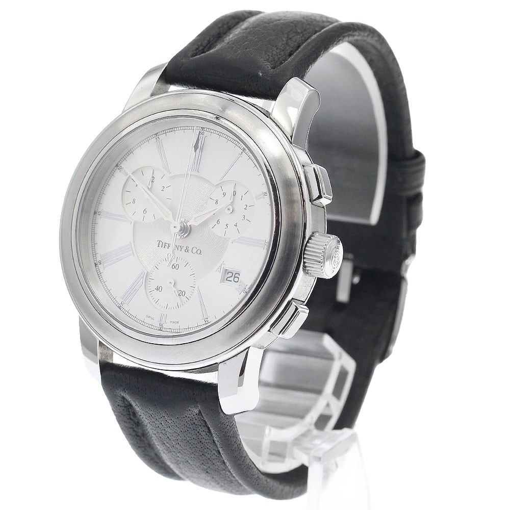 TIFFANY&Co. Mark round Chronograph Small Seconds Silver Dial Quartz Men’s_945104
