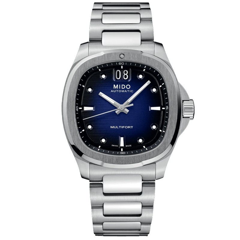 Mido Multifort TV Big Date Blue Dial Steel Men’s Watch M0495261104100