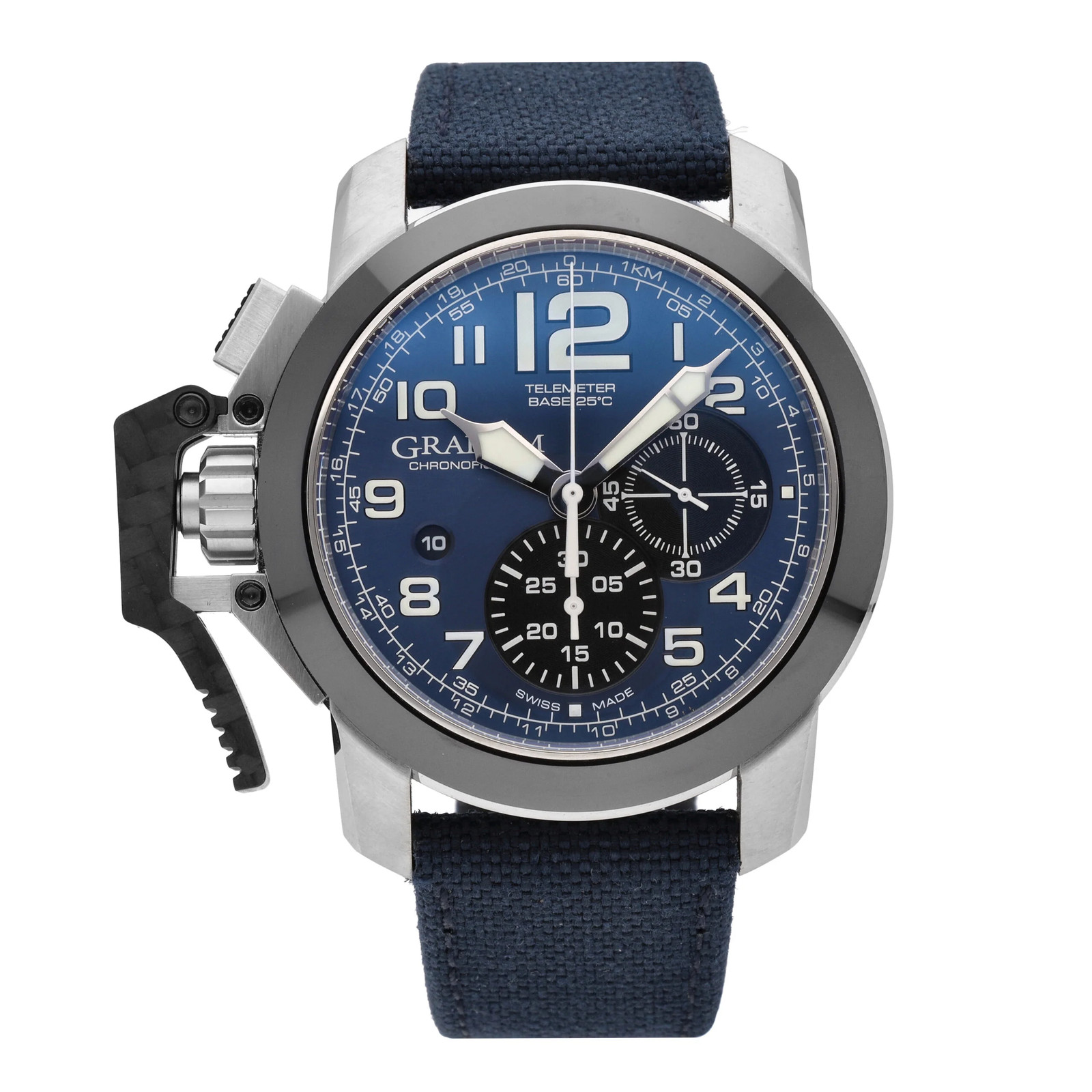 Graham Chronofighter Blue Dial 47mm Automatic Men’s Watch 2CCAC.U01A.T22S