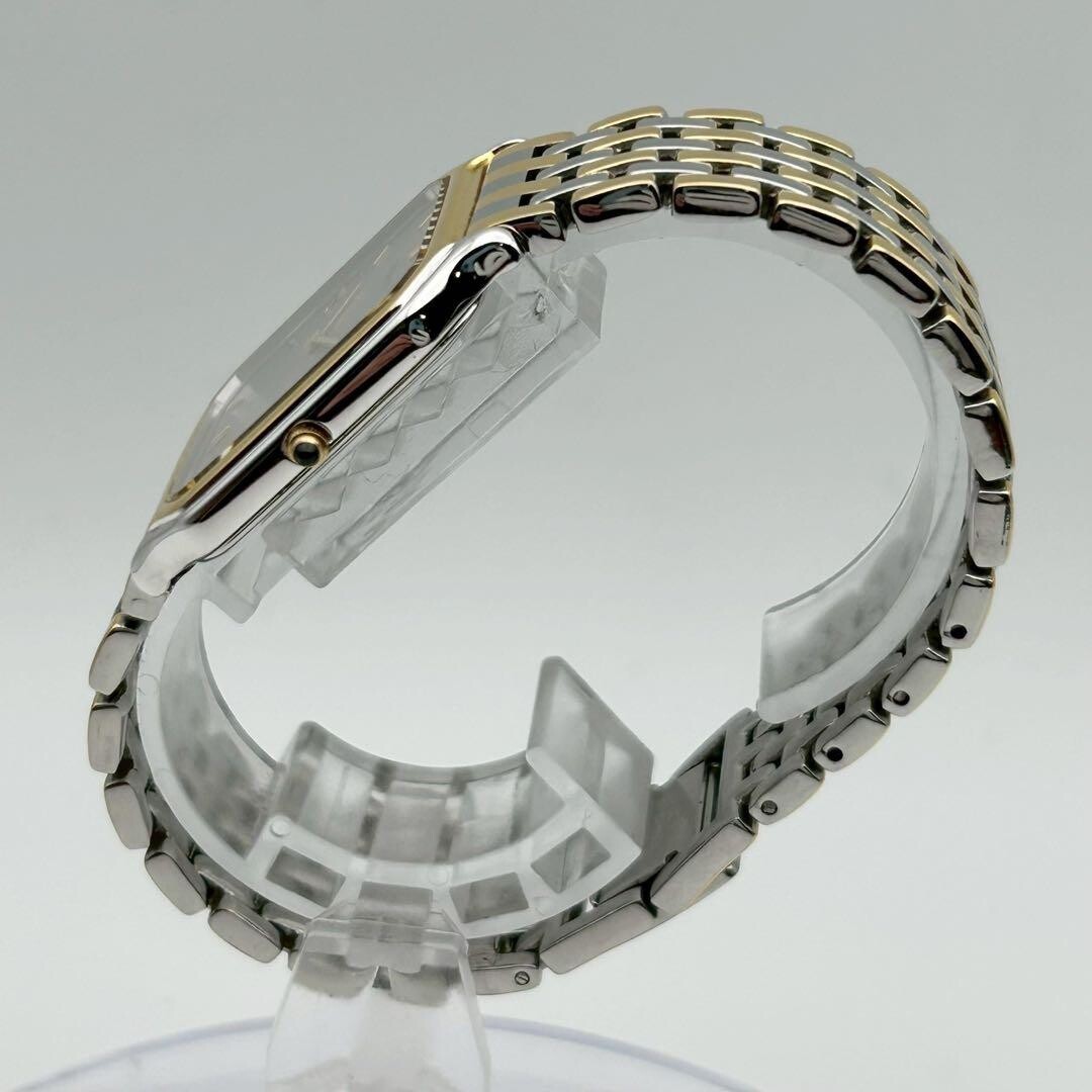 SEIKO Dolce 5E30-5A00 Quartz Rectangular Roman Dial Two Tone Unisex Watch