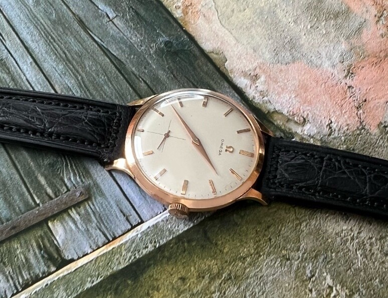 Vintage Omega 18K Solid Rose Gold – Large Case 37mm – Manual Wind Movt. Cal. 267