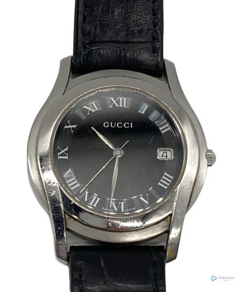 GUCCI 5500M Men’s Round Analog Watch Black Dial