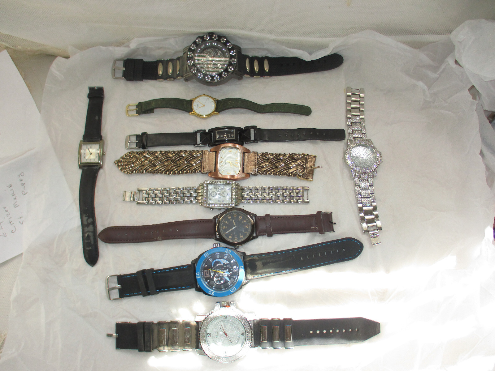 Lot of 10 Watches Milano Expressions, Bling Boss, NY&C, Citisen, Others untested