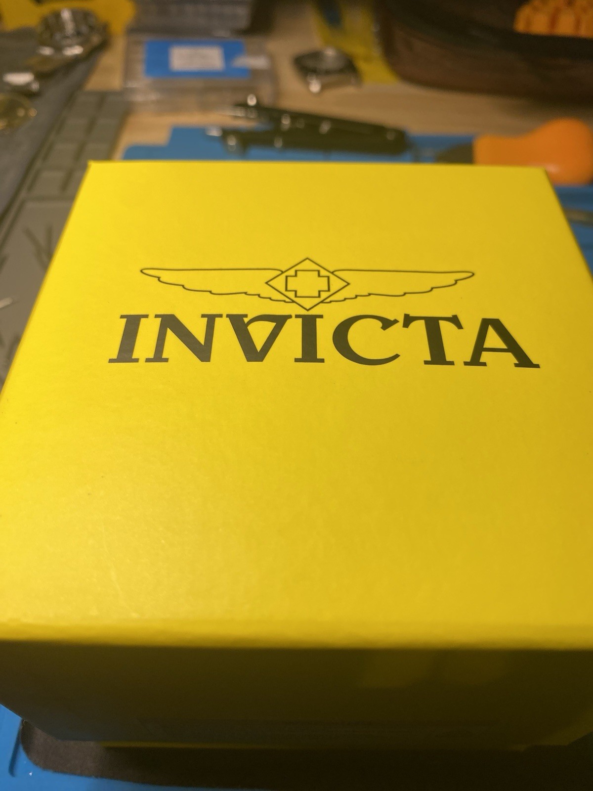 Invicta Force Men’s Quartz Chronograph Blue Dial Black Rubber Strap 50mm 100m
