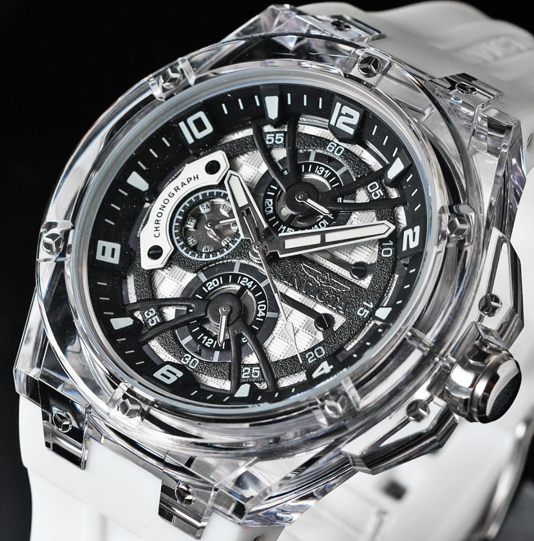 INVICTA Clear Skeleton Watch for Men
