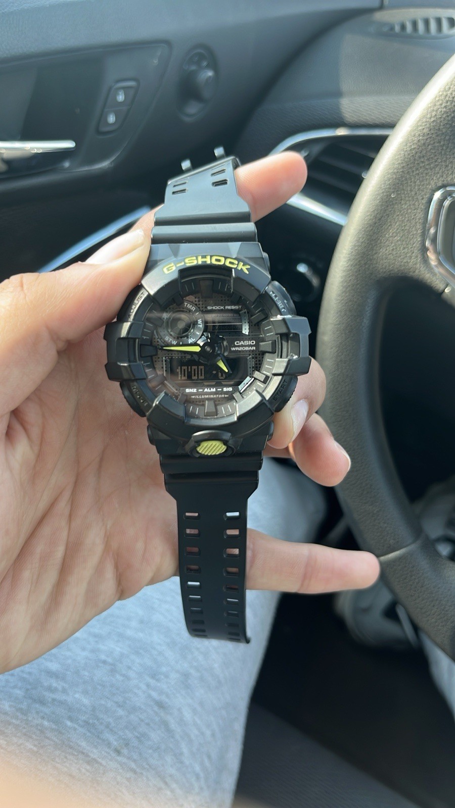 Casio G-Shock Analog/Digital Shock-Resistant 200m Black Resin w/ Tin Box