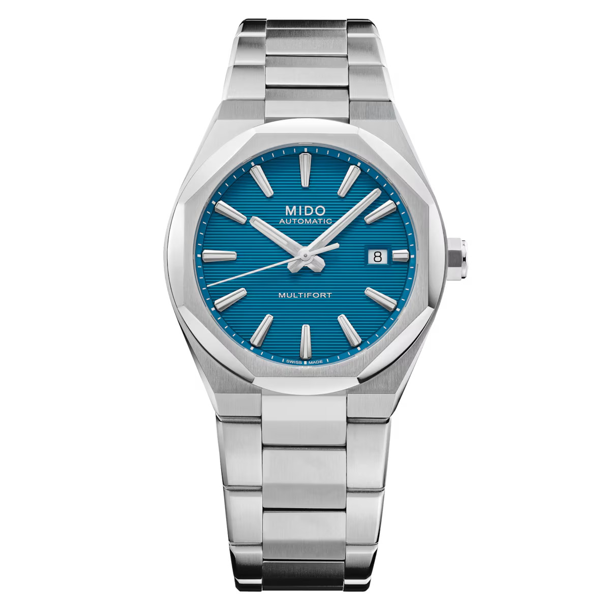 *BRAND NEW* Mido Multifort 8 One Crown Auto Blue Dial Men’s Watch M0555071104100