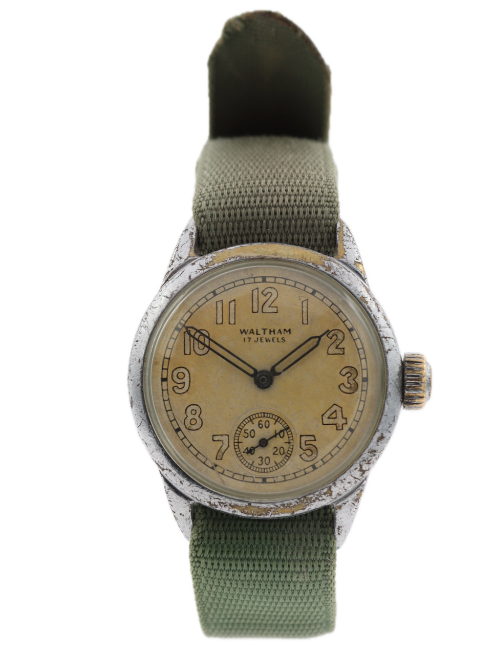 Vintage Waltham Ordinance Department Men’s Mechanical Wristwatch Steel & Chrome