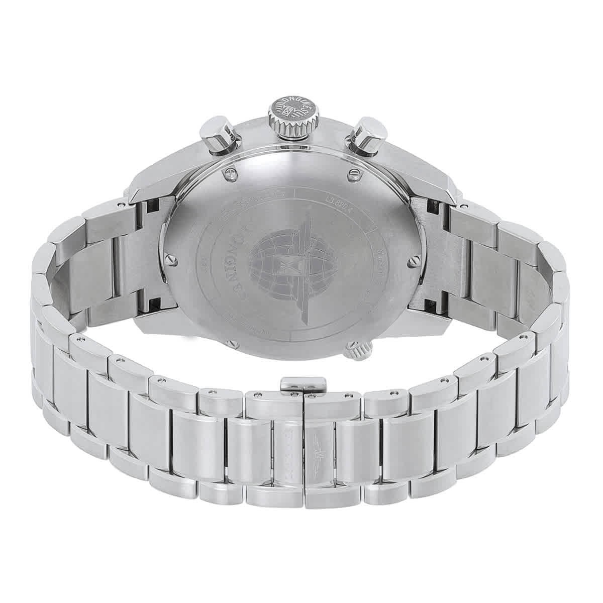 Longines Spirit Chronograph Automatic Chronometer Silver Dial Men’s Watch