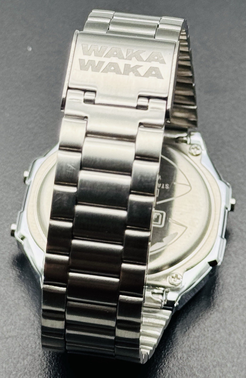Casio PAC-MAN Retro Watch Digital LCD A168WEPC-7A Silver Illuminator Bracelet