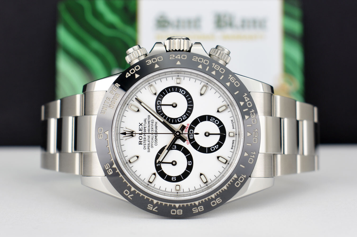 ROLEX – Stainless PANDA Ceramic DAYTONA White Dial 116500 LN – SANT BLANC