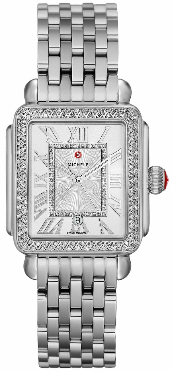 New Michele Deco Madison Mid Diamond, Diamond DIal MWW06G000001 Watch