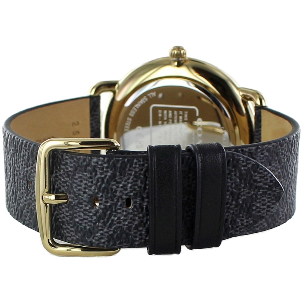 Coach Pair Watch Matching Black Leather Belt Rexy Dinosaur 14602672 / 14602672