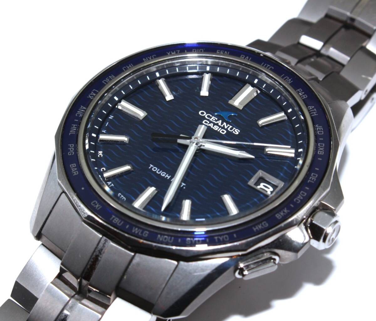 Watch CASIO (Casio) OCW S400 OCEANUS BL Dial Men’s Solar Running Item ‘VRW 1736’