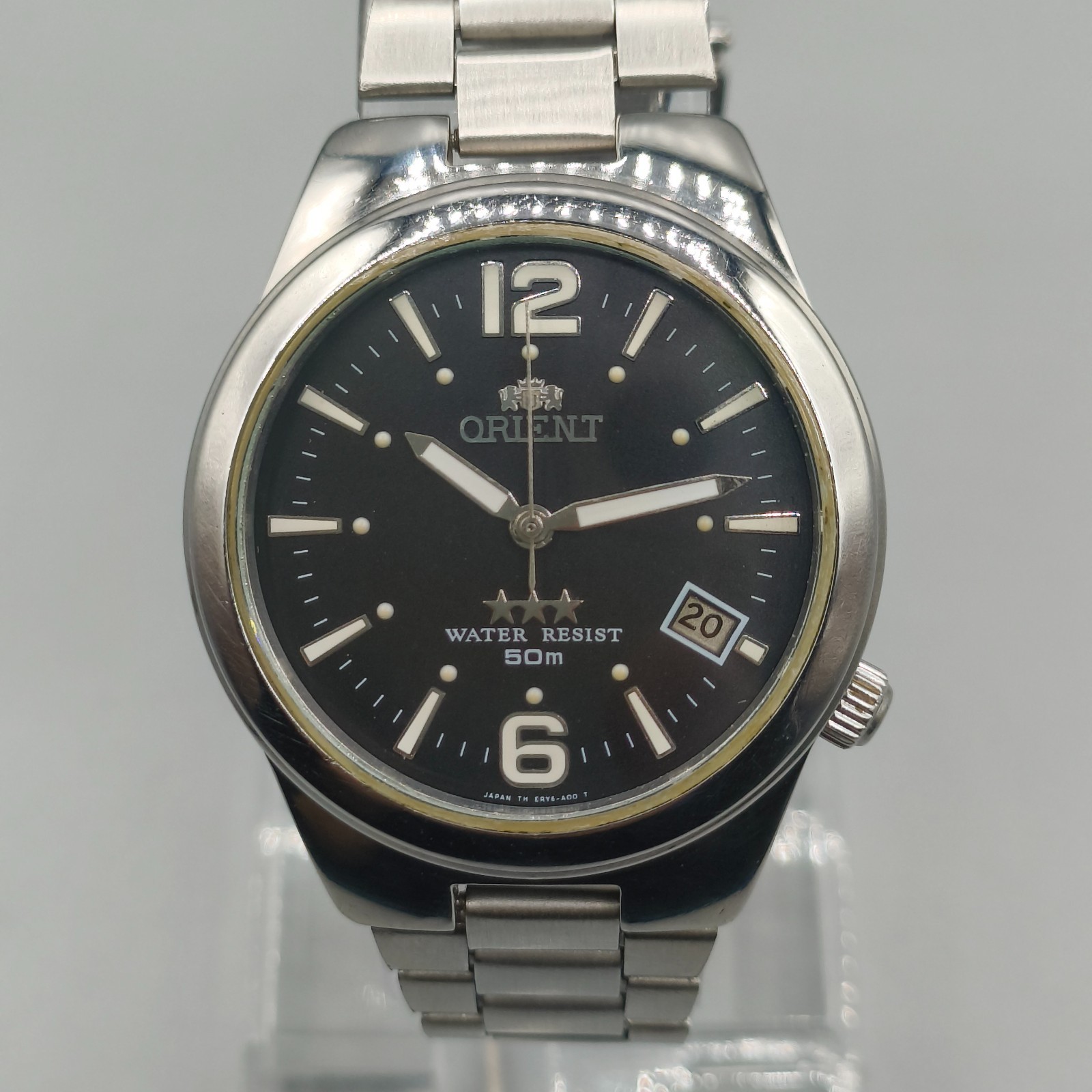 Vintage Orient Automatic Black Men’s Watch 37 mm Case Japan Made