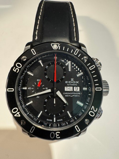 The Edox Chronoffshore 1 Automatic Chronograph 500m Swiss Diver – MINT!