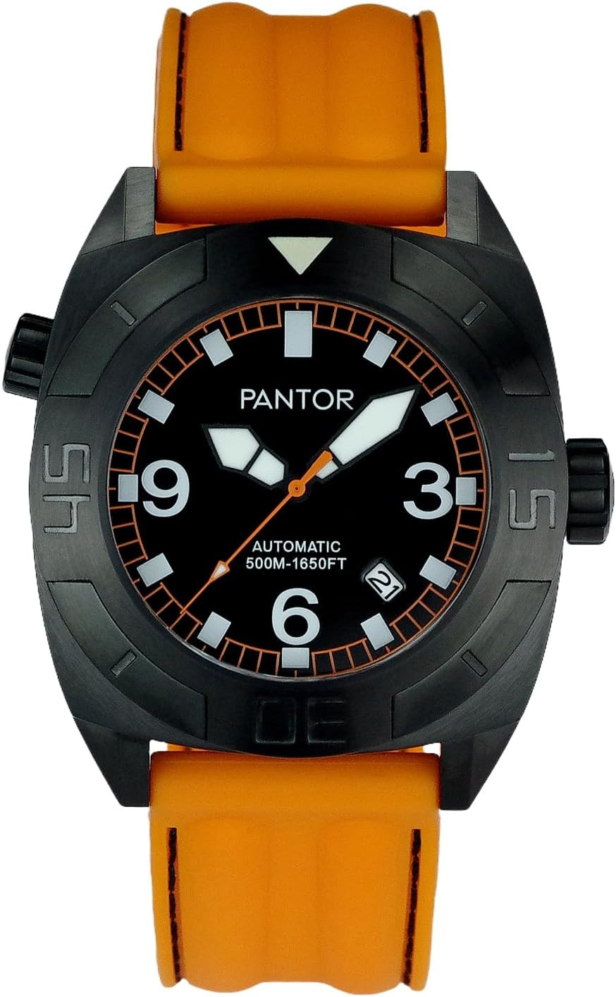 Seal 44mm Automatic Dive Watch – 500M Water Resistant, Bold Design
