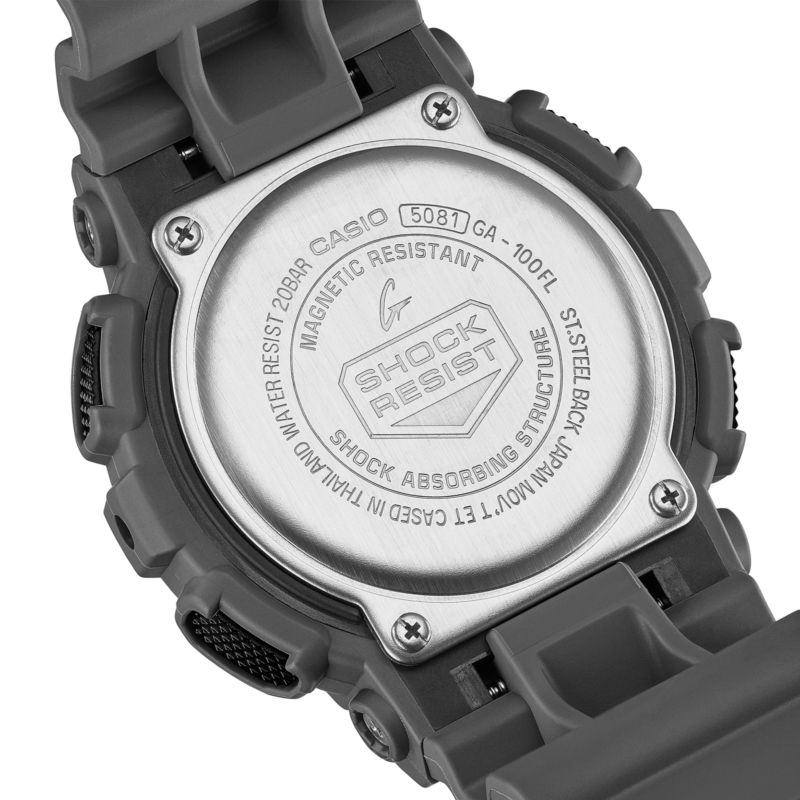 CASIO G-SHOCK GA-100FL-8AJF Flame inside Analog Digital Watch Big Case 51.2mm
