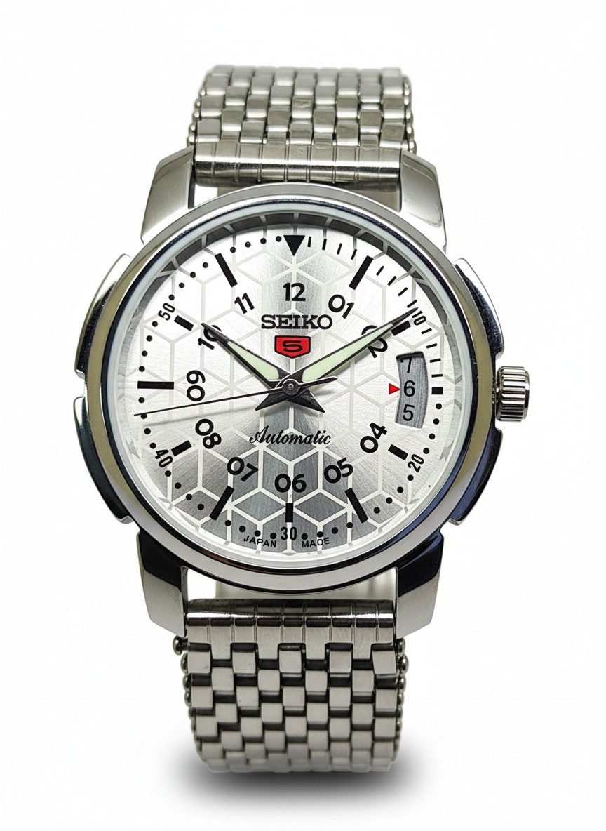 Refurbished Automatic Men’s Watch Day Date | Classic Vintage Style | Steel Strap