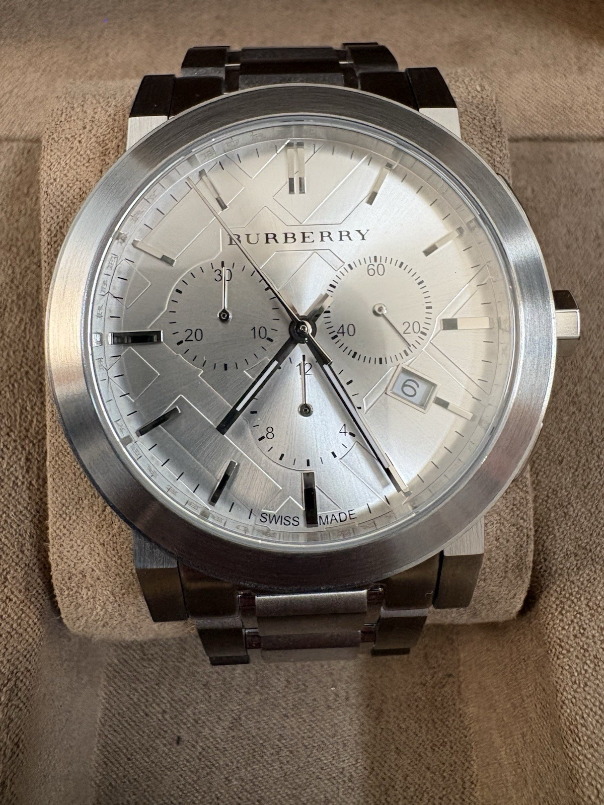 BURBERRY The City BU9355 Silver Dial Men’s Watch 42mm