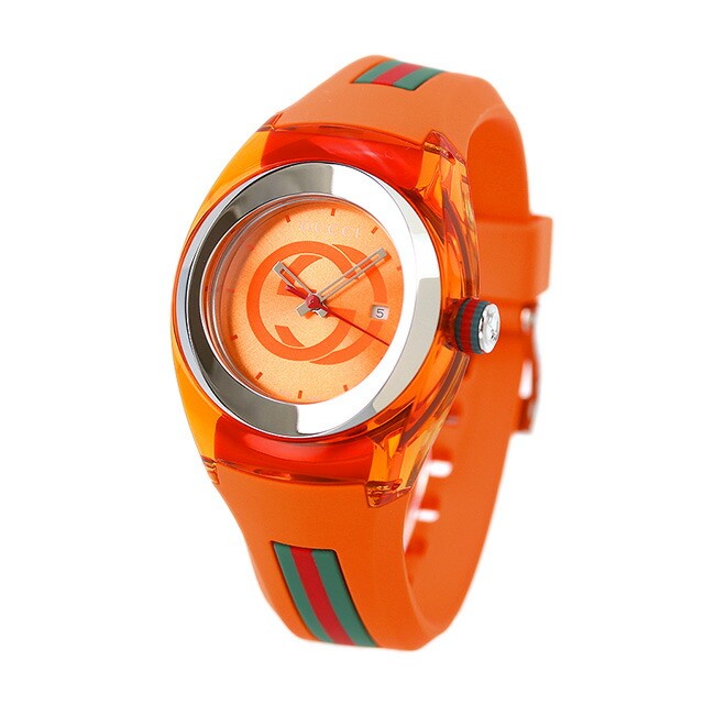 GUCCI Sync YA137311 Orange Unisex Watch New in Box
