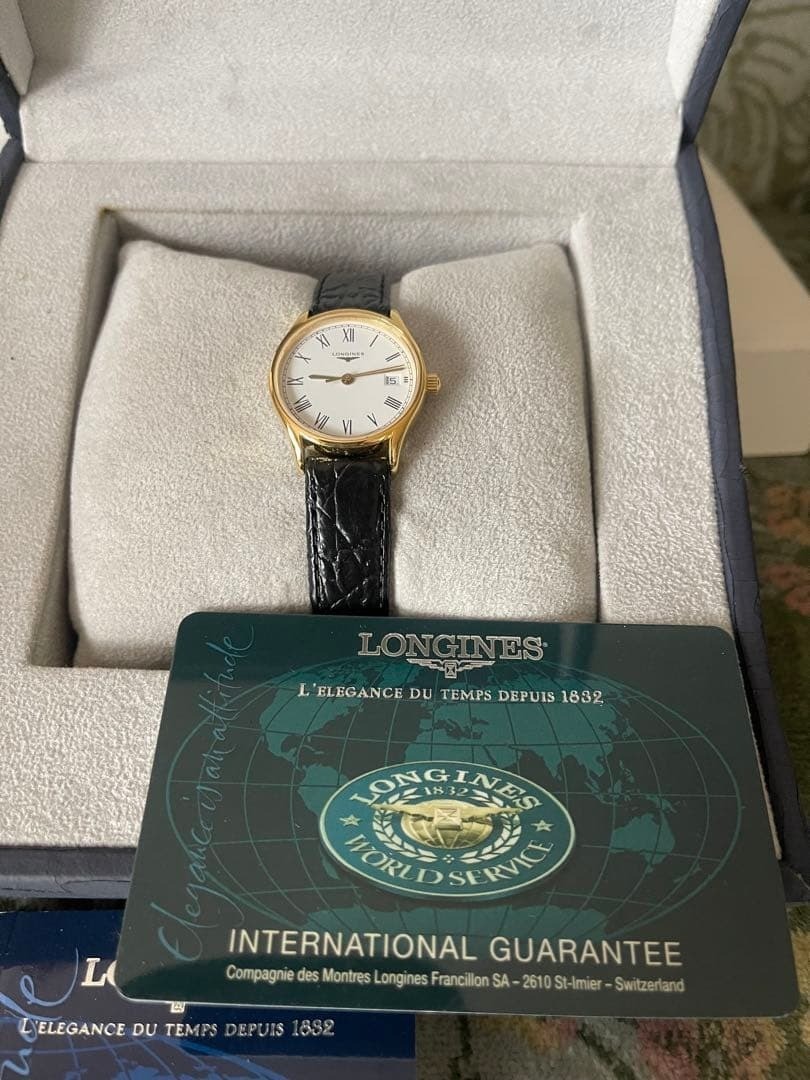 Longines Lyre L4.259.2 Quartz Ladies Watch Gold Plated Champagne Dial Box Unused