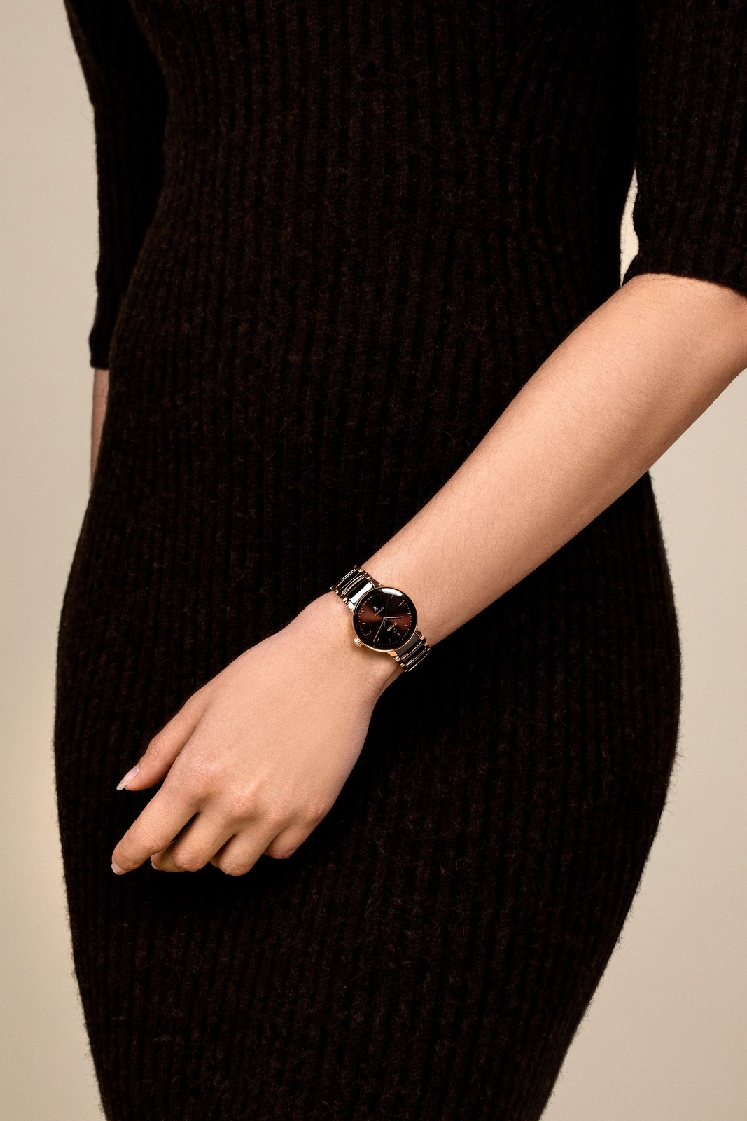New Rado Centrix Automatic Stainless Steel Brown Dial Women’s Watch R30019302
