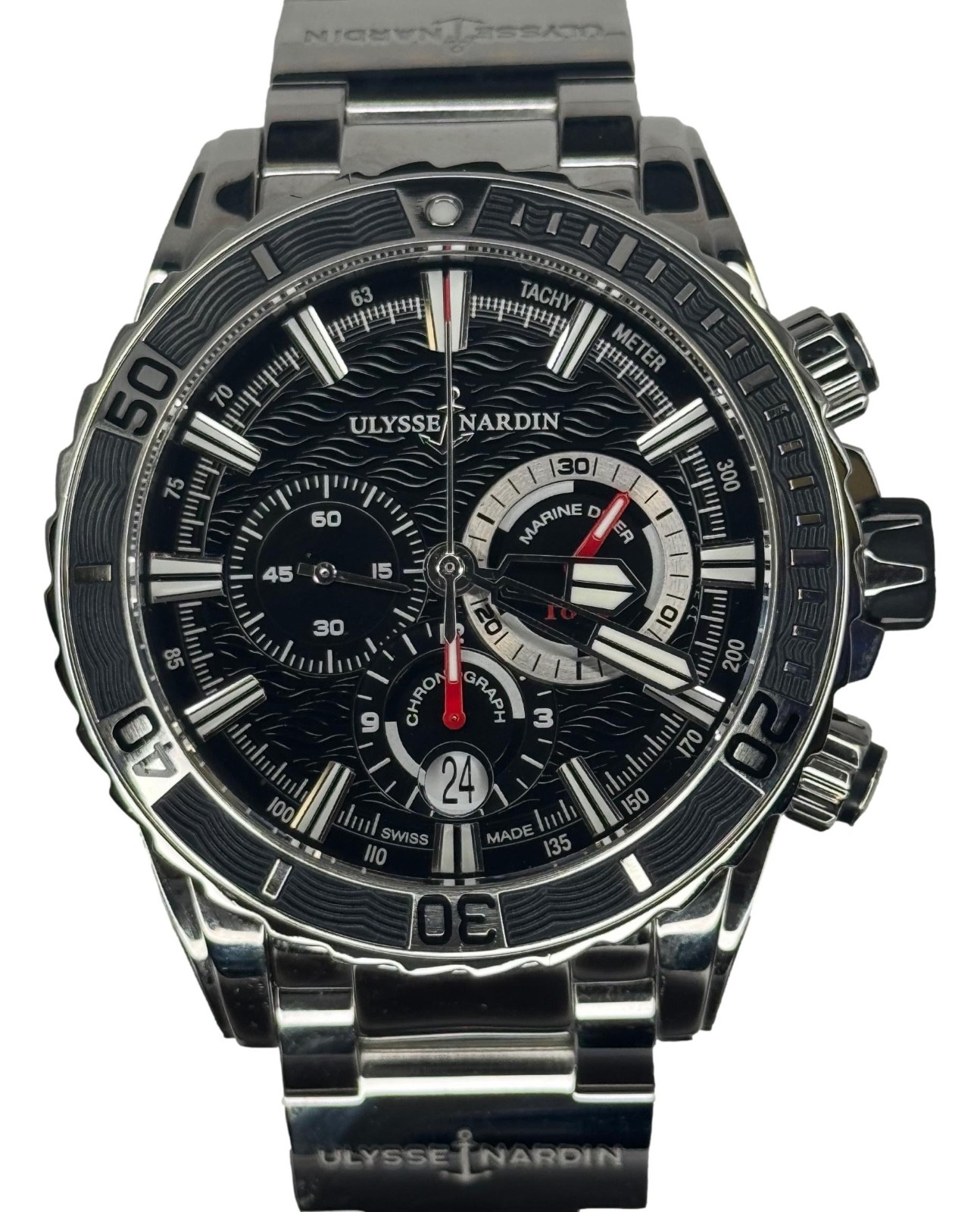 Ulysse Nardin Marine Diver 1503-151/92 Chronograph Manufacture 44mm 2017 B&P Wa