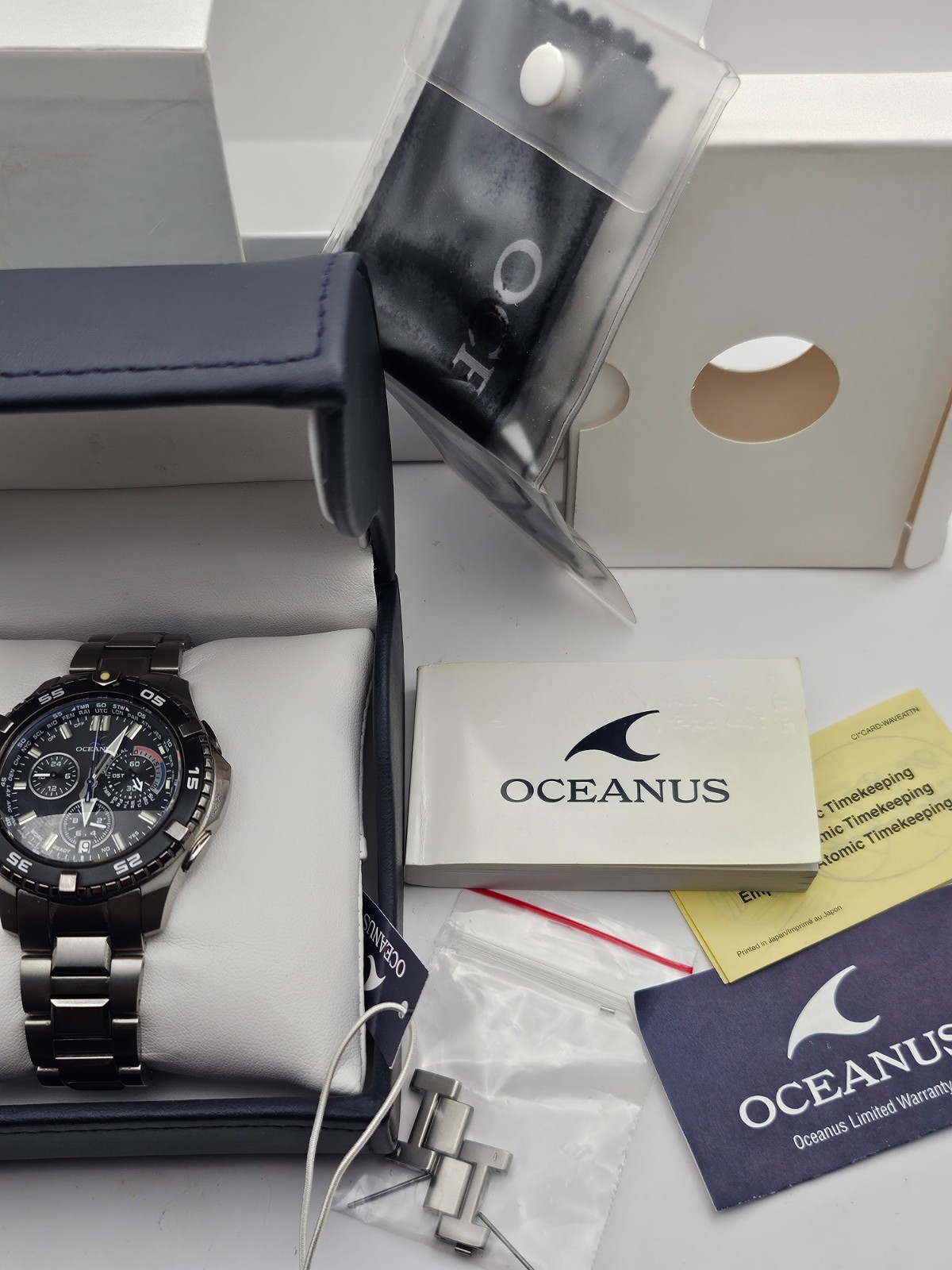CASIO OCW-P500 TDA Oceanus Wave Ceptor Multi Band 5 Tough Solar Titanium New Bat